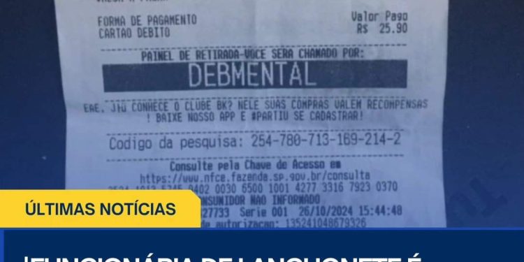 Funcionária demitida após erro na Nota Fiscal