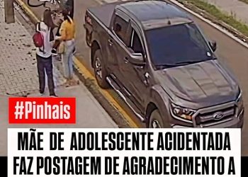 Mãe faz postagem em agradecimento ao casal que socorreu a filha em Pinhais