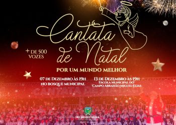 Dia 7 teremos Cantata de Natal no Bosque Municipal de Rio Branco do Sul