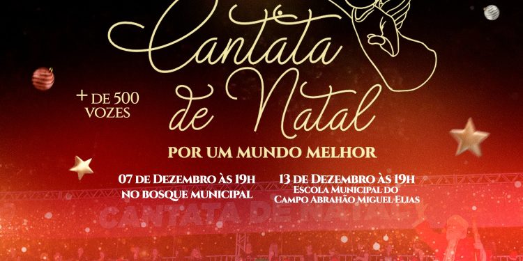 Dia 7 teremos Cantata de Natal no Bosque Municipal de Rio Branco do Sul