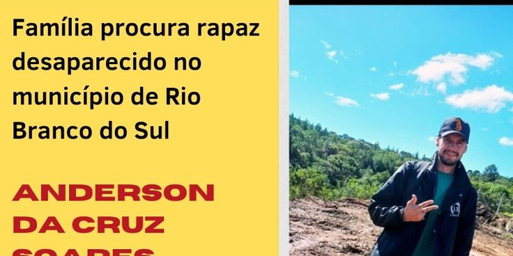 Rio Branco do Sul | Morador de Santa Terezinha está desaparecido! Terceiro caso recente