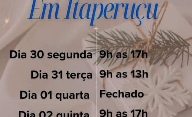 Neste final de ano a Schinaider Odontologia estará atendendo normalmente