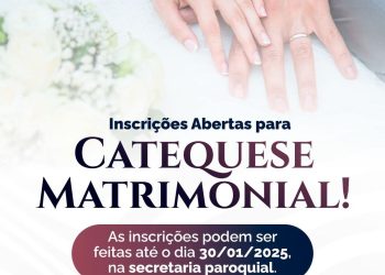 Inscrições abertas para a Catequese Matrimonial