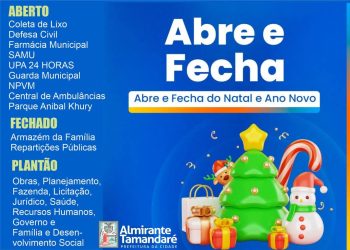 Almirante Tamandaré | O que abre e fecha nesse final de ano!