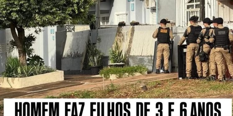 HOMEM FAZ FILHOS DE 3 E 6 ANOS REFÉNS E MORRE BALEADO PELA PM