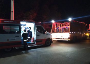 Acidente no bairro Nodari 2 em Rio Branco do Sul