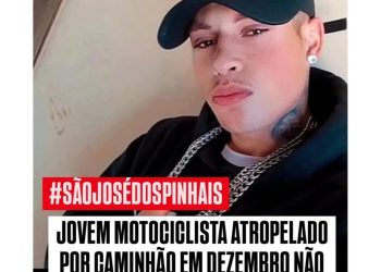JOVEM MOTOCICLISTA ATROPELADO POR CAMINHÃO EM DEZEMBRO NÃO RESISTE e M0RRE NO HOSPITAL
