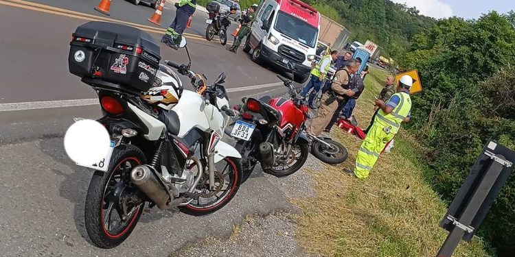 Motociclista fica gravemente ferido ao atingir por ônibus no Contorno Norte