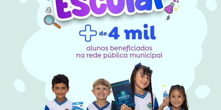 Mais de 4 mil alunos da rede pública municipal foram beneficiados com Kits de material Escolar em Rio Branco do Sul