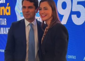 Prefeita de Rio Branco do Sul e vice participa da posse de Alexandre Curi