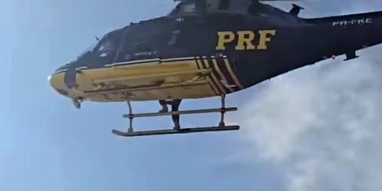 Paciente transferido de helicóptero em Itaperuçu