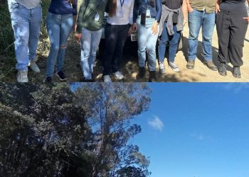 Técnicos fazem últimos ajustes para pavimentação na Mina de Ferro