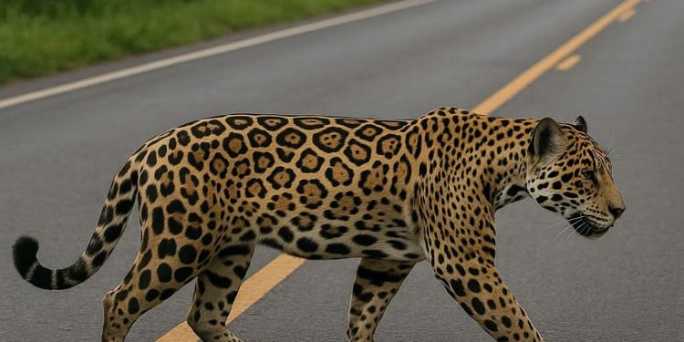 Onça na Rodovia dos Minérios!