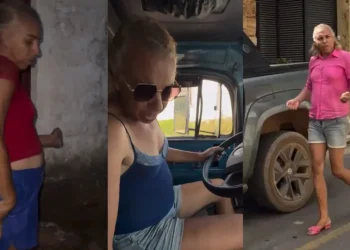 Viralizou! Letícia Caminhoneira conquista público após vídeos dirigindo caminhão imaginário