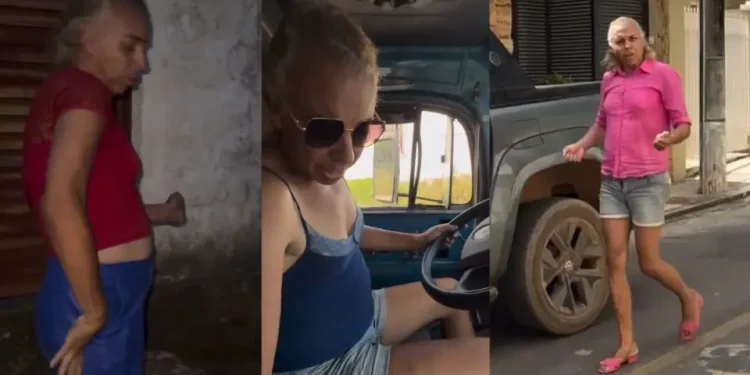 Viralizou! Letícia Caminhoneira conquista público após vídeos dirigindo caminhão imaginário