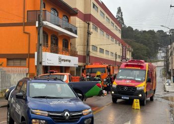 Acidente de moto em Rio Branco do Sul