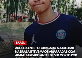 Adolescente teve que se ajoelhar na brasa antes de ser assassinado