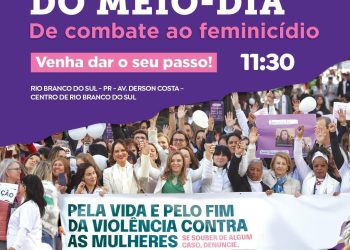 Prefeitura organiza 3° caminhada contra feminicídio em Rio Branco do Sul