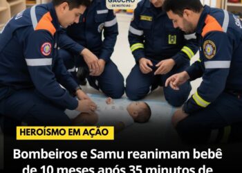 Bombeiros e Samu reanimam bebê em creche