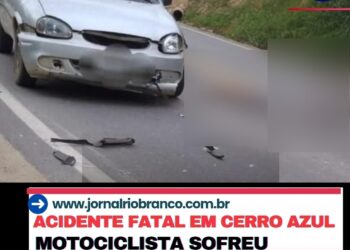 Motociclista morre em acidente entre carro e moto em Cerro Azul (