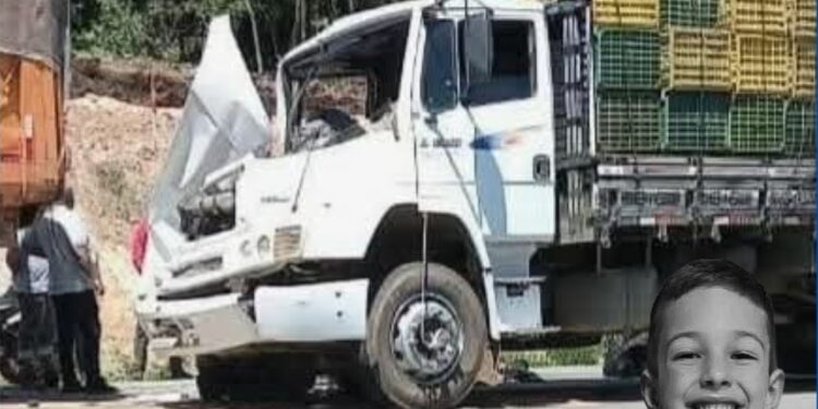Tragédia e comoção: menino de 6 anos morre em acidente ao acompanhar o pai no trabalho