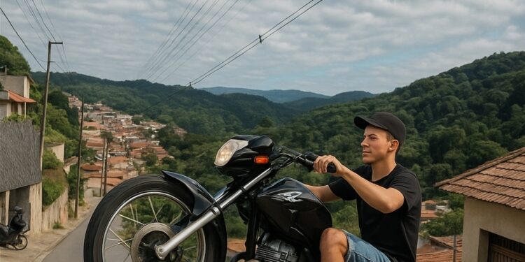 Motociclistas empinam motos e colocam em risco alunos na rua da Escola Shirlene de Souza Rocha