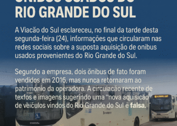 Viação do Sul esclarece boatos sobre aquisição de ônibus usados do Rio Grande do Sul