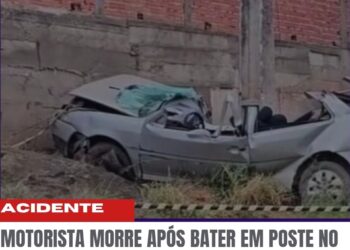 Motorista morre após bater em poste na PR-800, em Itaperuçu