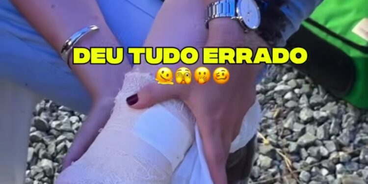 Prefeita de Rio Branco do Sul se machuca durante evento no Bosque Municipal