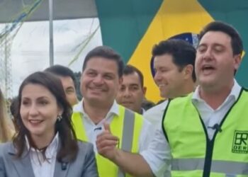 Prefeitos Edilson Macadame e Karime Fayad participam da inauguração da duplicação da Rodovia dos Minérios