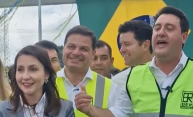 Prefeitos Edilson Macadame e Karime Fayad participam da inauguração da duplicação da Rodovia dos Minérios