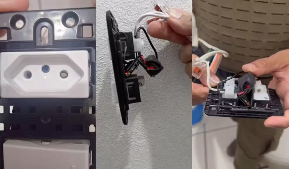 Funcionária percebe luz na tomada e encontra microcâmera escondida em banheiro de empresa