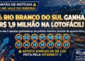 Riobranquense leva quase dois milhoes na Lotofácil