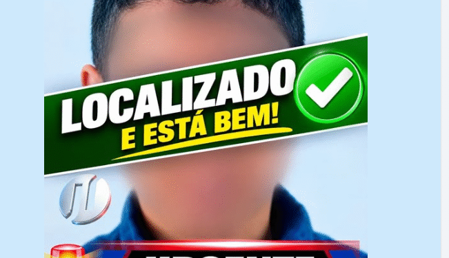 Menino de 10 anos é localizado após mobilização nas redes sociais em Almirante Tamandaré