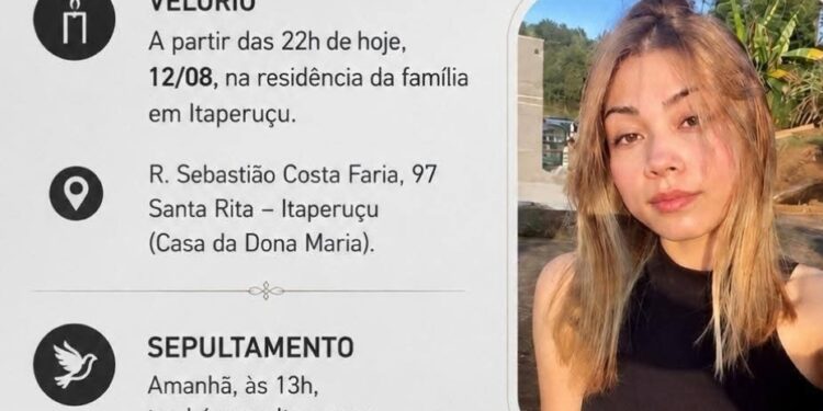 Jovem Evelin Eduarda dos Santos Fontoura morre em Itaperuçu