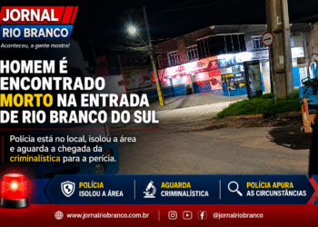 Homem é encontrado morto na entrada de Rio Branco do Sul; polícia isola área